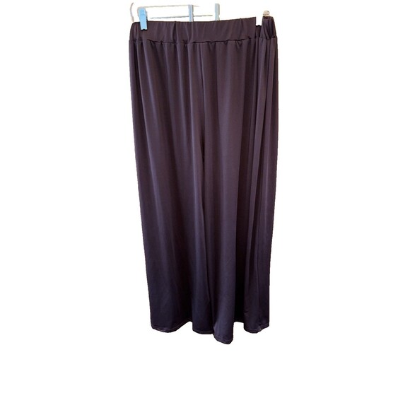 SHEIN Two Piece Set Crop Top Wide Leg Pants Women XL Cozy Knit Chocolate Brown - Picture 9 of 10